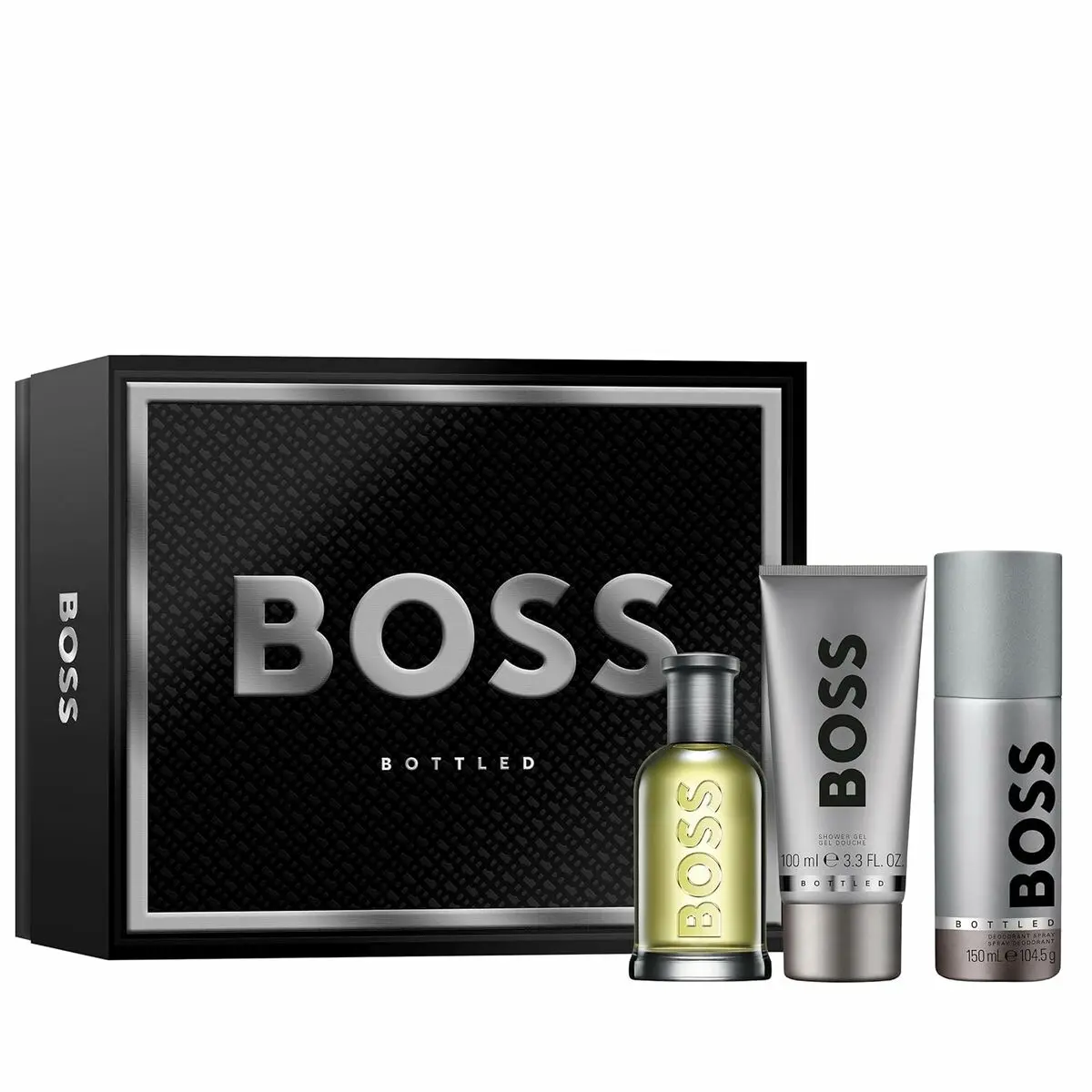 Cofanetto Profumo Uomo Hugo Boss BOTTLED EDT 3 Pezzi