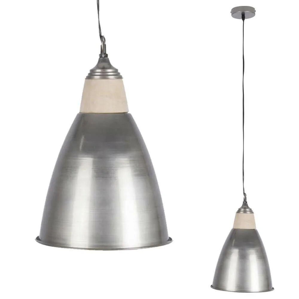 Lampadario a Sospensione Moderno Design Industriale Lampada Paralume in Metallo