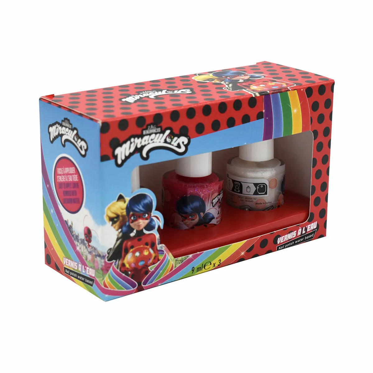 Set di Trucchi per Bambini Lady Bug Miraculous 3 Pezzi