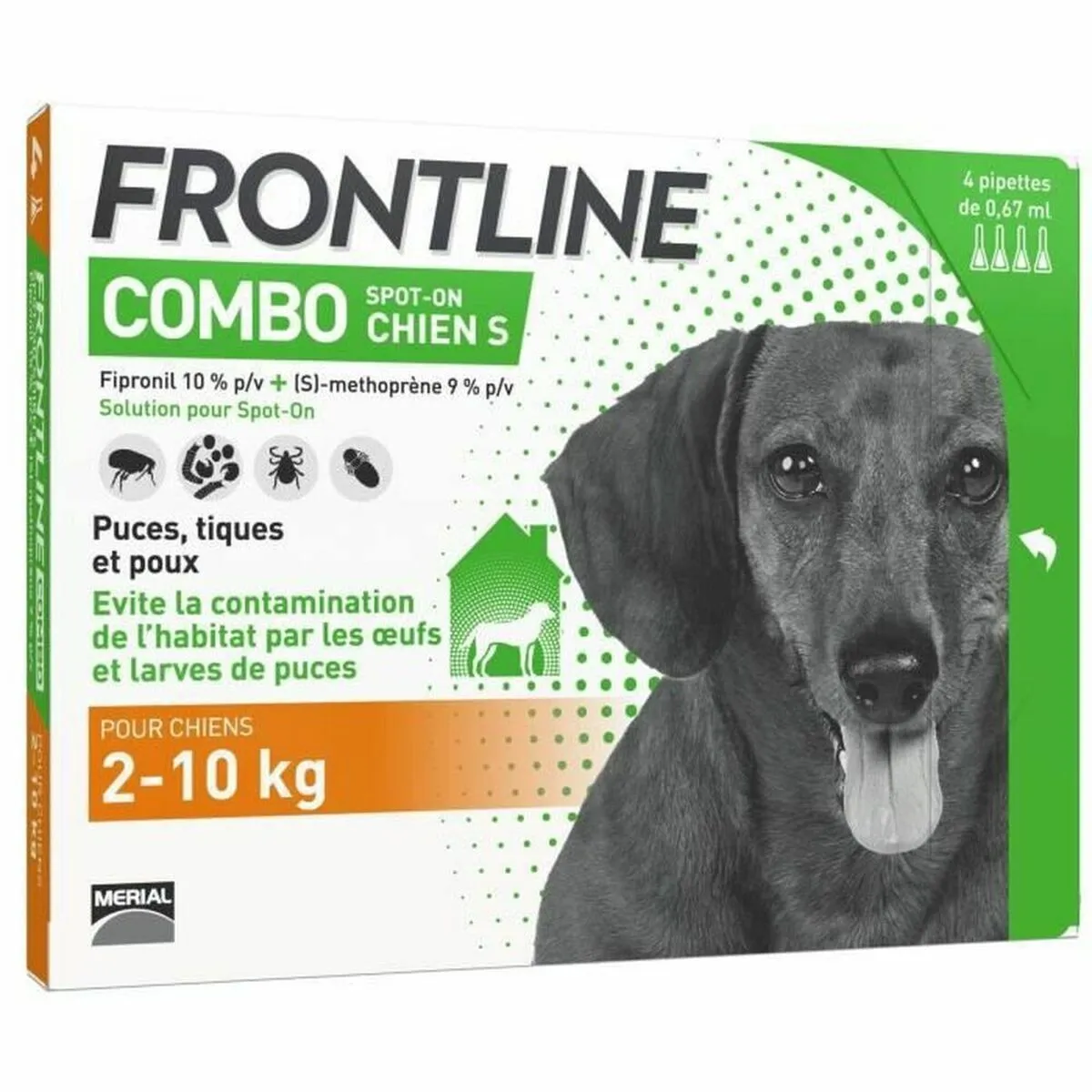 Pipetta per Cani Frontline Combo 2-10 Kg 4 Unità