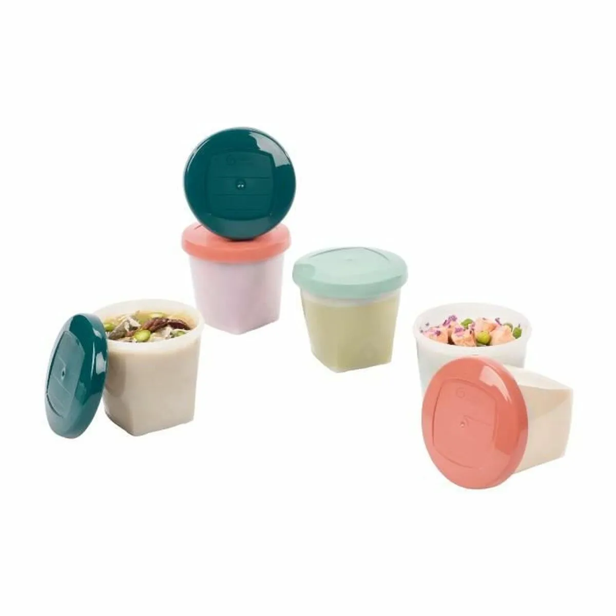 Set di scatole porta pranzo Babymoov A004318 Multicolore 3 Unità