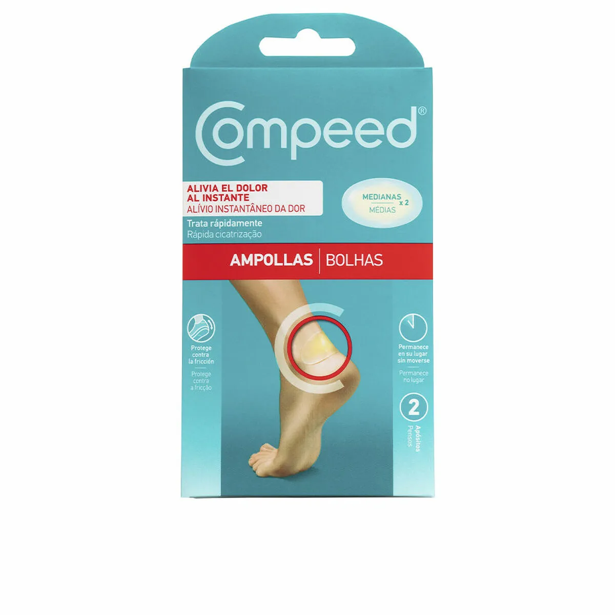 Cerotti per vesciche Compeed Ampollas 2 Unità Media