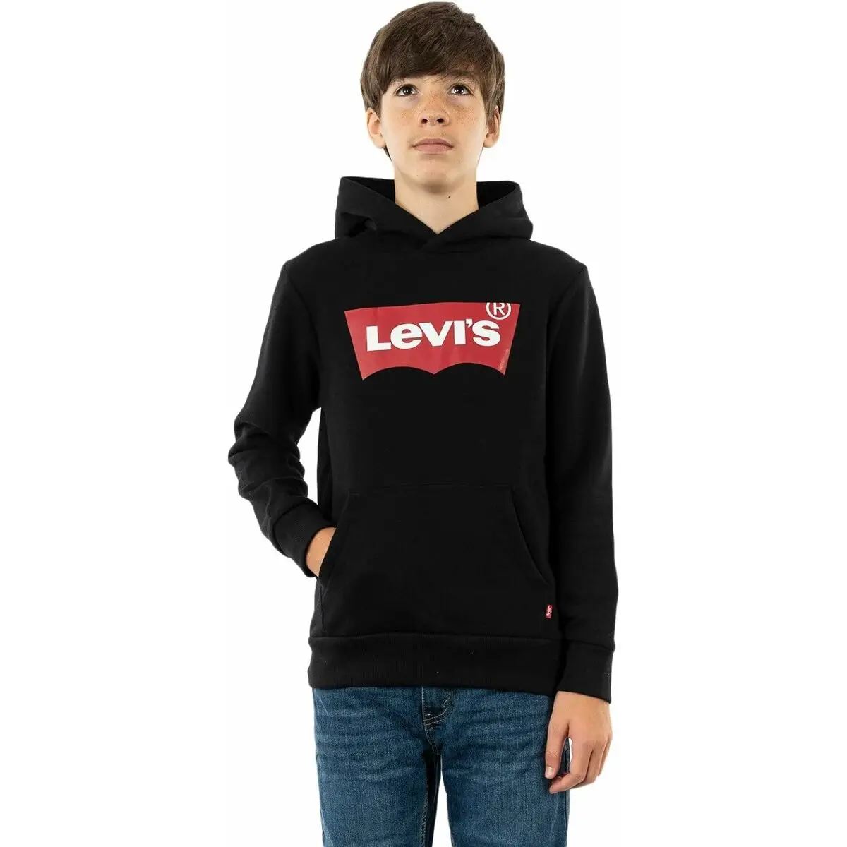 Felpa con Cappuccio Bambino Levi's 9E8778-023 Nero