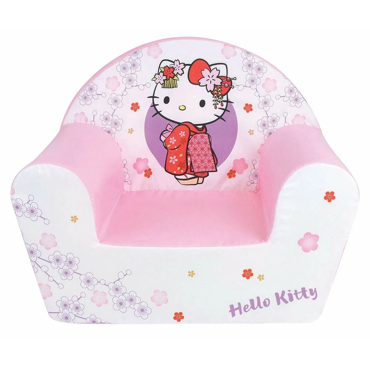 Poltrona Fun House Hello Kitty Bianco Schiuma