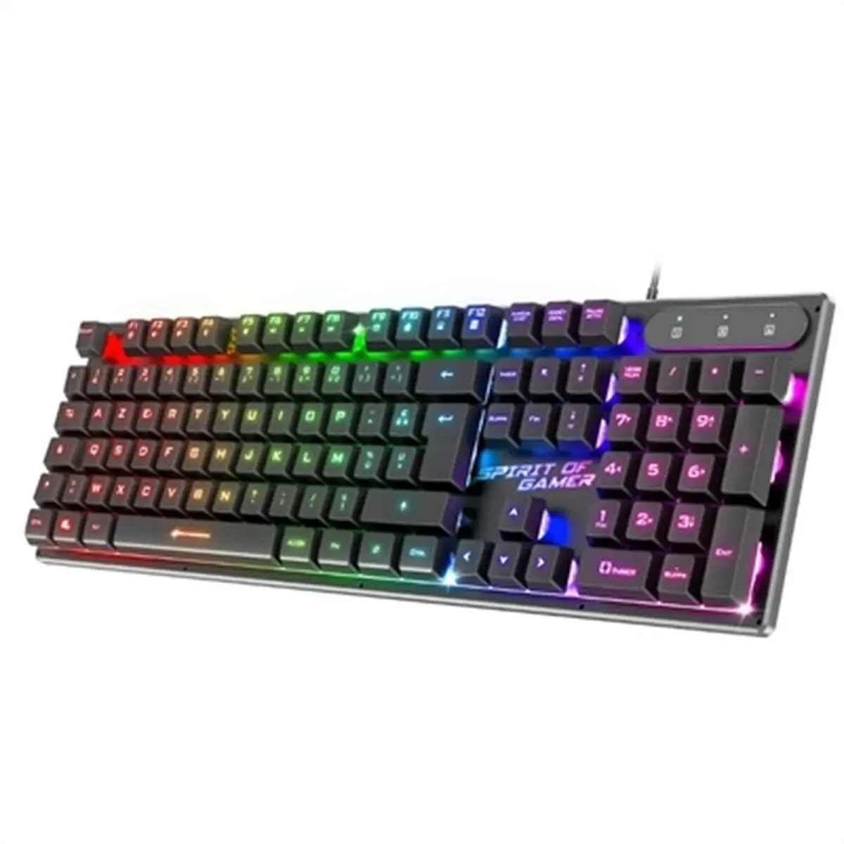 Tastiera Spirit of Gamer PRO-K1 Qwerty in Spagnolo Nero