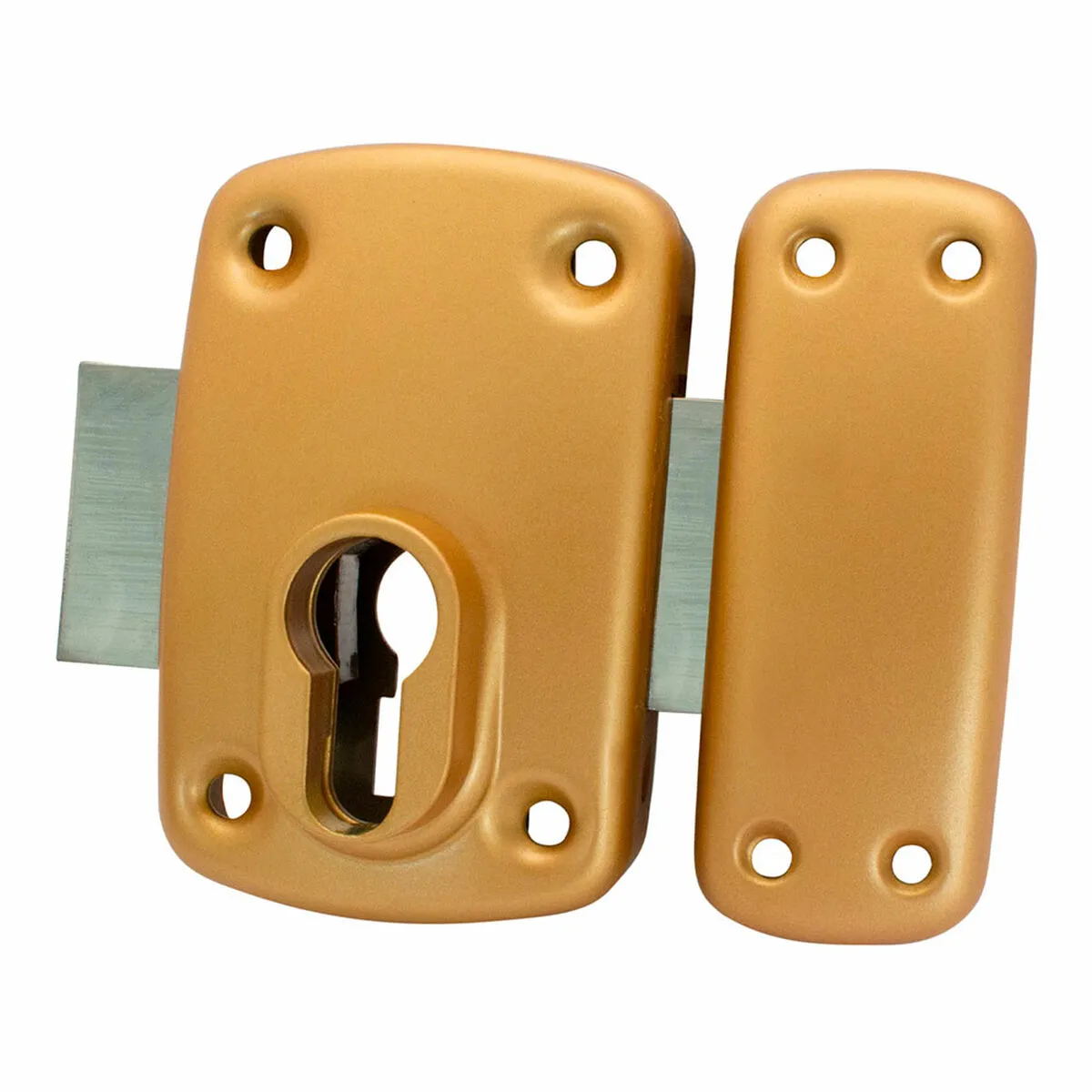 Chiavistello di sicurezza IFAM X5 Sovrapporre Marrone Acciaio 110 mm