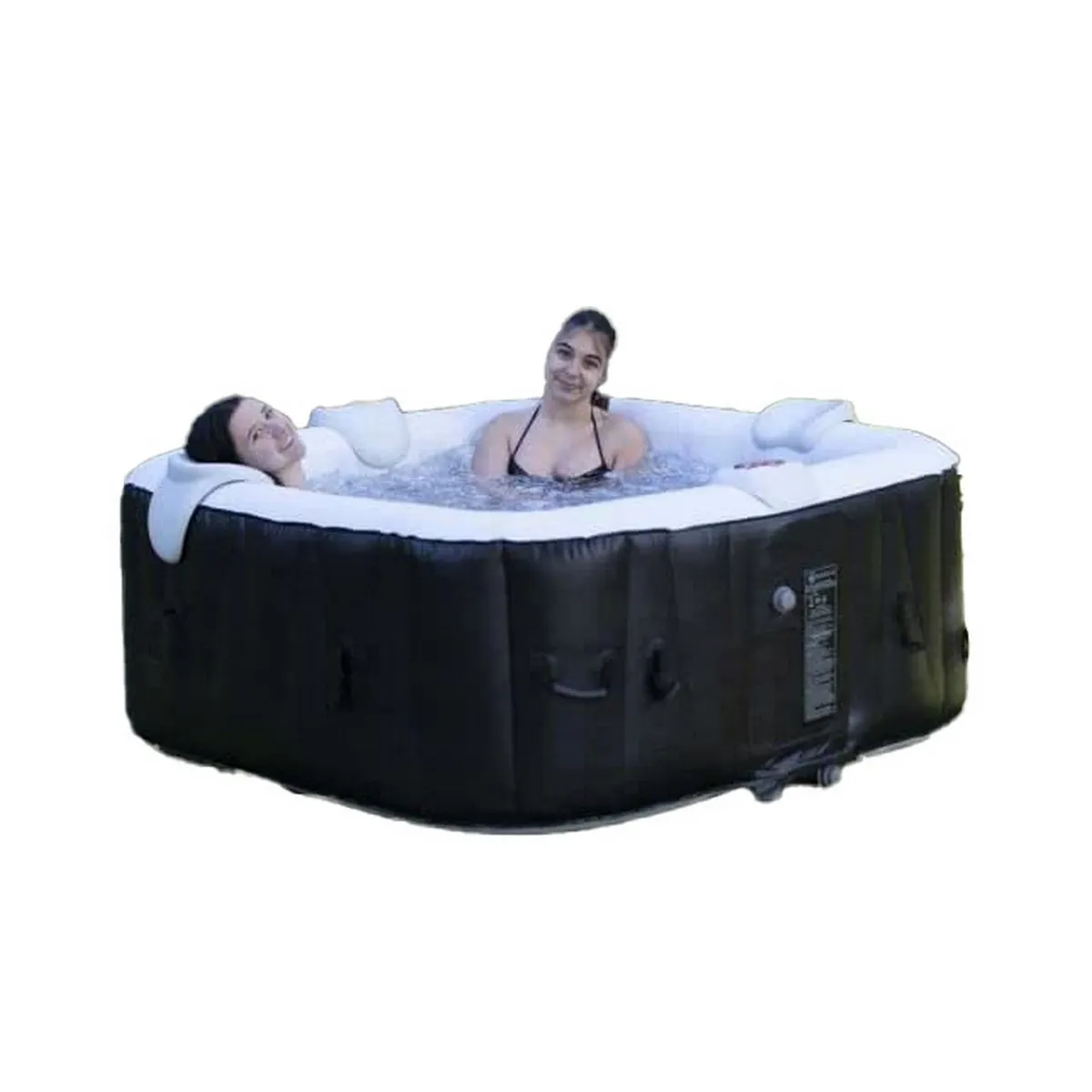 Spa Gonfiabile Sunspa Quadrato Nero 6 persone (185 x 185 x 65 cm)