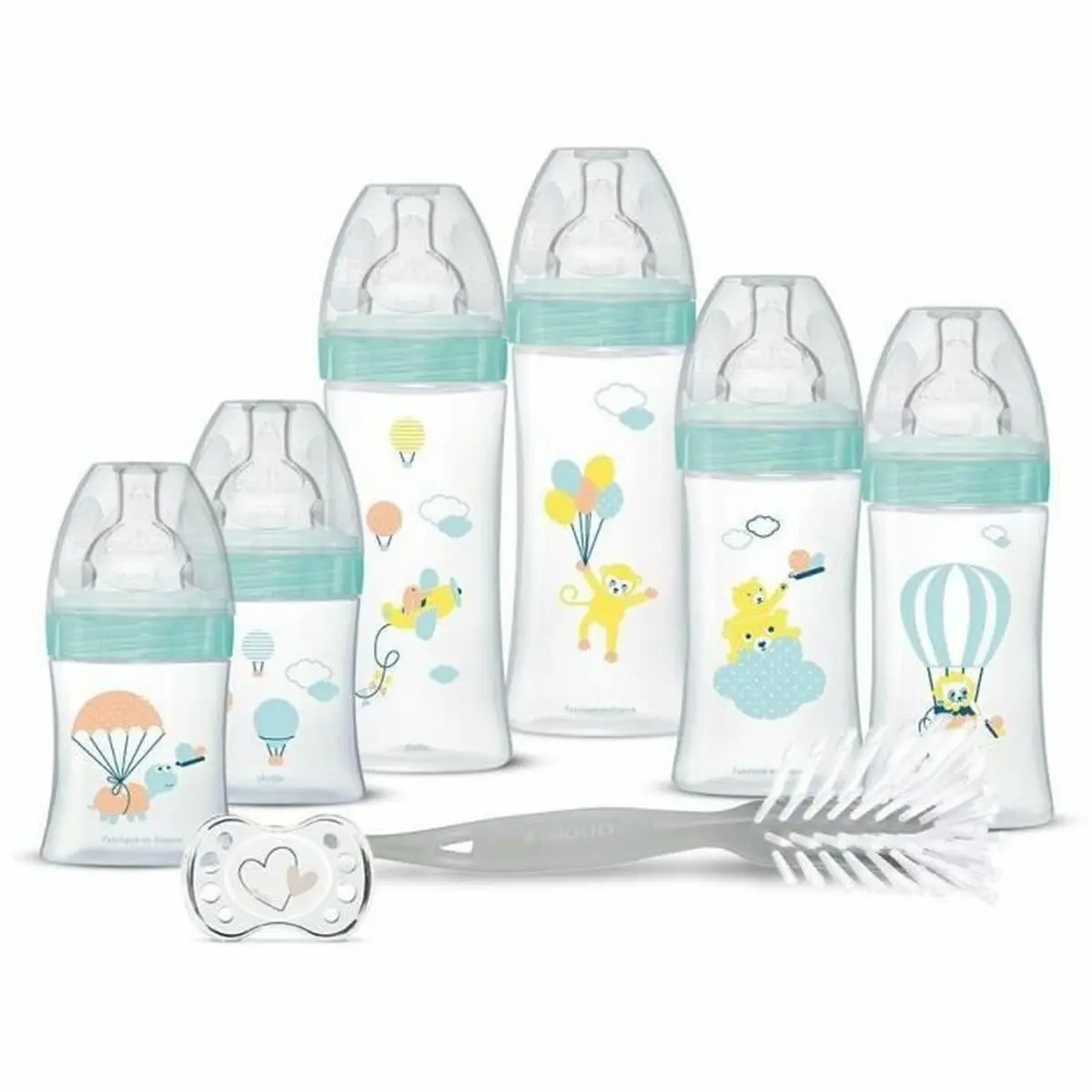 Set di bottiglie Dodie Azzurro 8 Pezzi