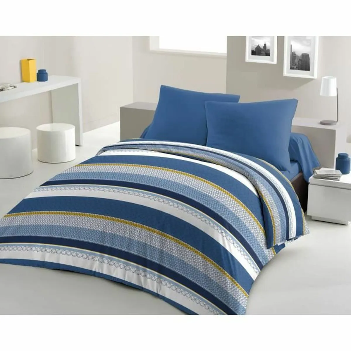 Copripiumino HOME LINGE PASSION Stanis Azzurro 220 x 240 cm