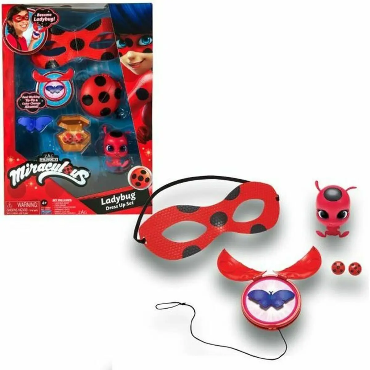 Costume per Bambini Bandai Ladybug Transformation Costume Set