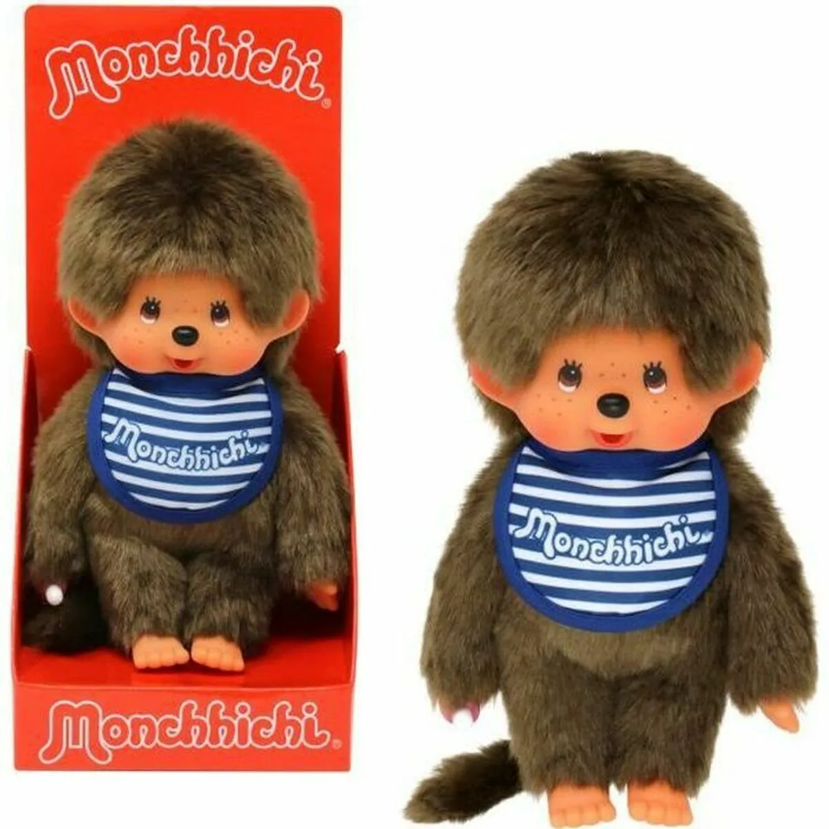 Peluche Bandai Monchhichi Boy Mariniere Bib