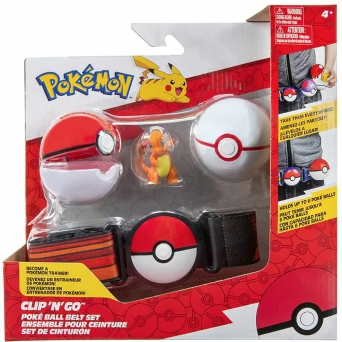 Playset Pokémon Clip Belt 'n' Go - Charmander