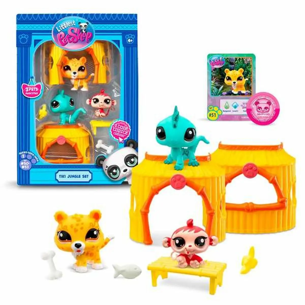 Playset Bandai Littlest Pet Shop 8 Pezzi