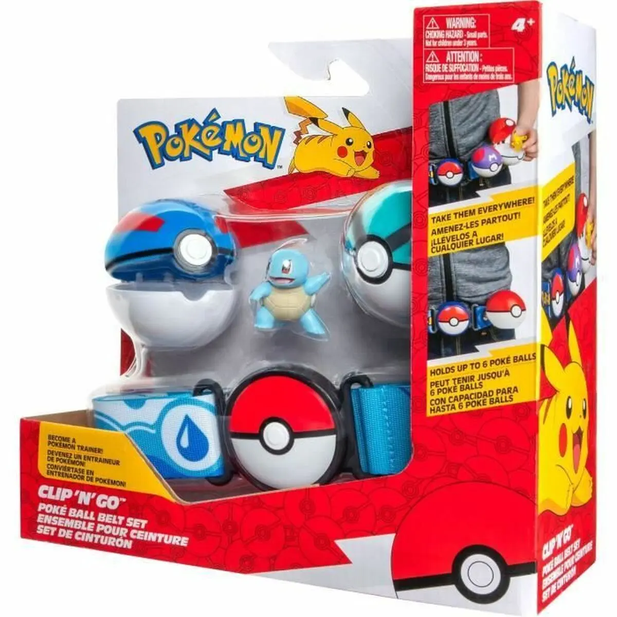 Set di Cifre Pokémon Clip 'N' Go - Squirtle 5 cm 5 Pezzi