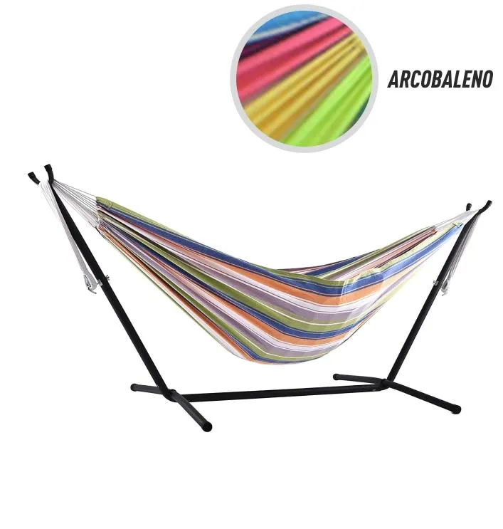 Amaca Brasiliana 200x150 cm con Support Struttura acciaio Arcoba