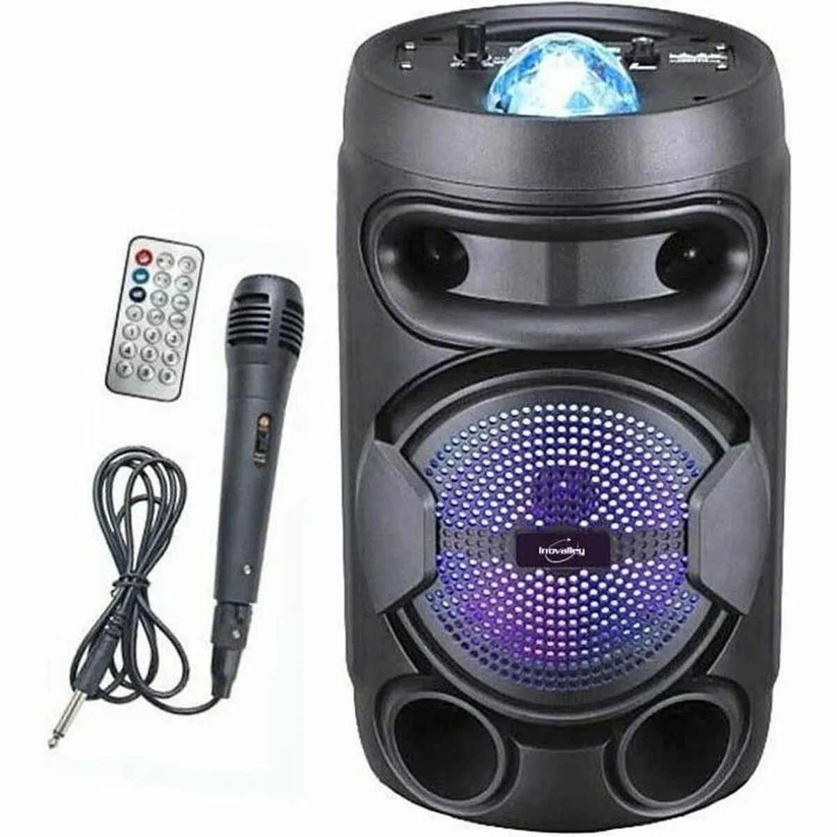 Altoparlante Bluetooth Portatile Inovalley KA02 BOWL 400 W Karaoke