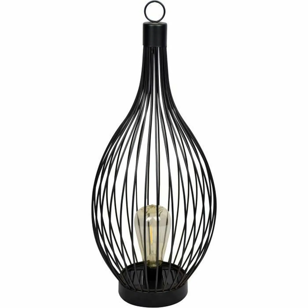 Lampada ad energia solare Galix Metallo Nero 20 Lm 50 cm