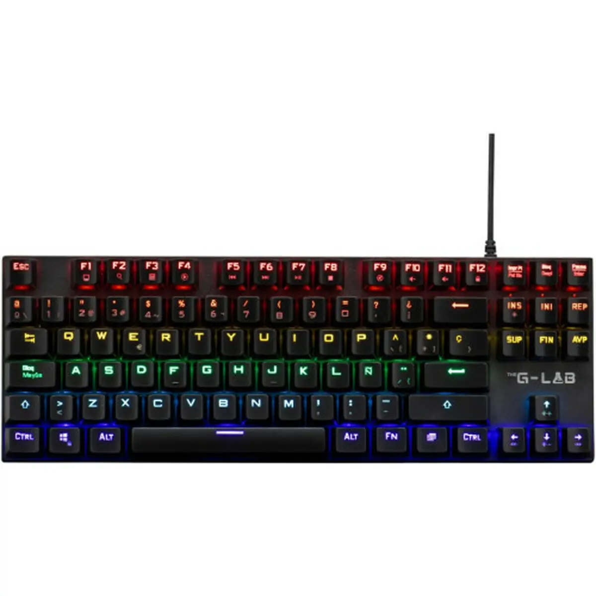 Tastiera per Giochi The G-Lab KEYZ-MERCURY TKL/SP Nero