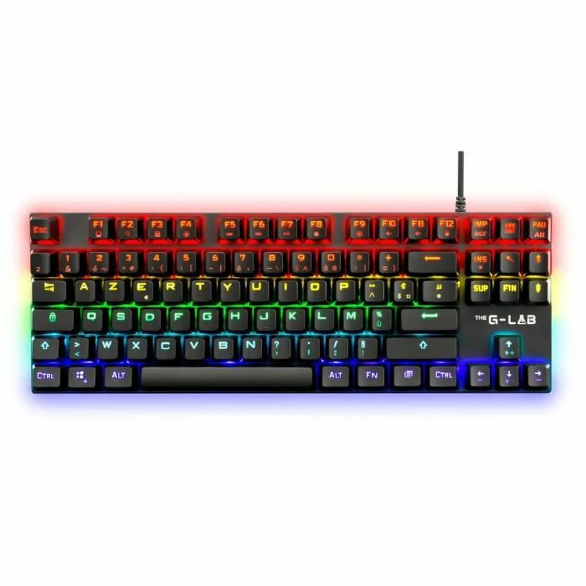 Tastiera per Giochi The G-Lab Mercury AZERTY Francese Nero