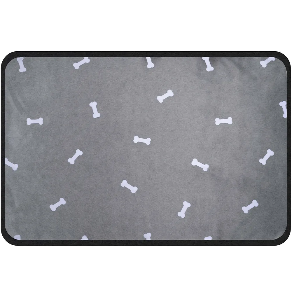 Coperta per Animali Domestici 102 x 69 cm Copertina Lavabile Cani e Gatti Grigio