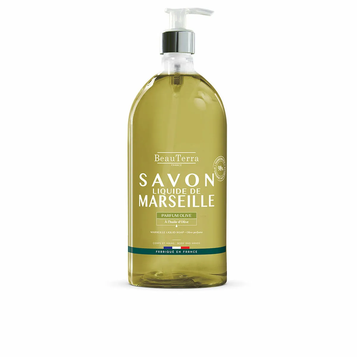 Sapone Liquido Beauterra Savon de Marseille Oliva 1 L