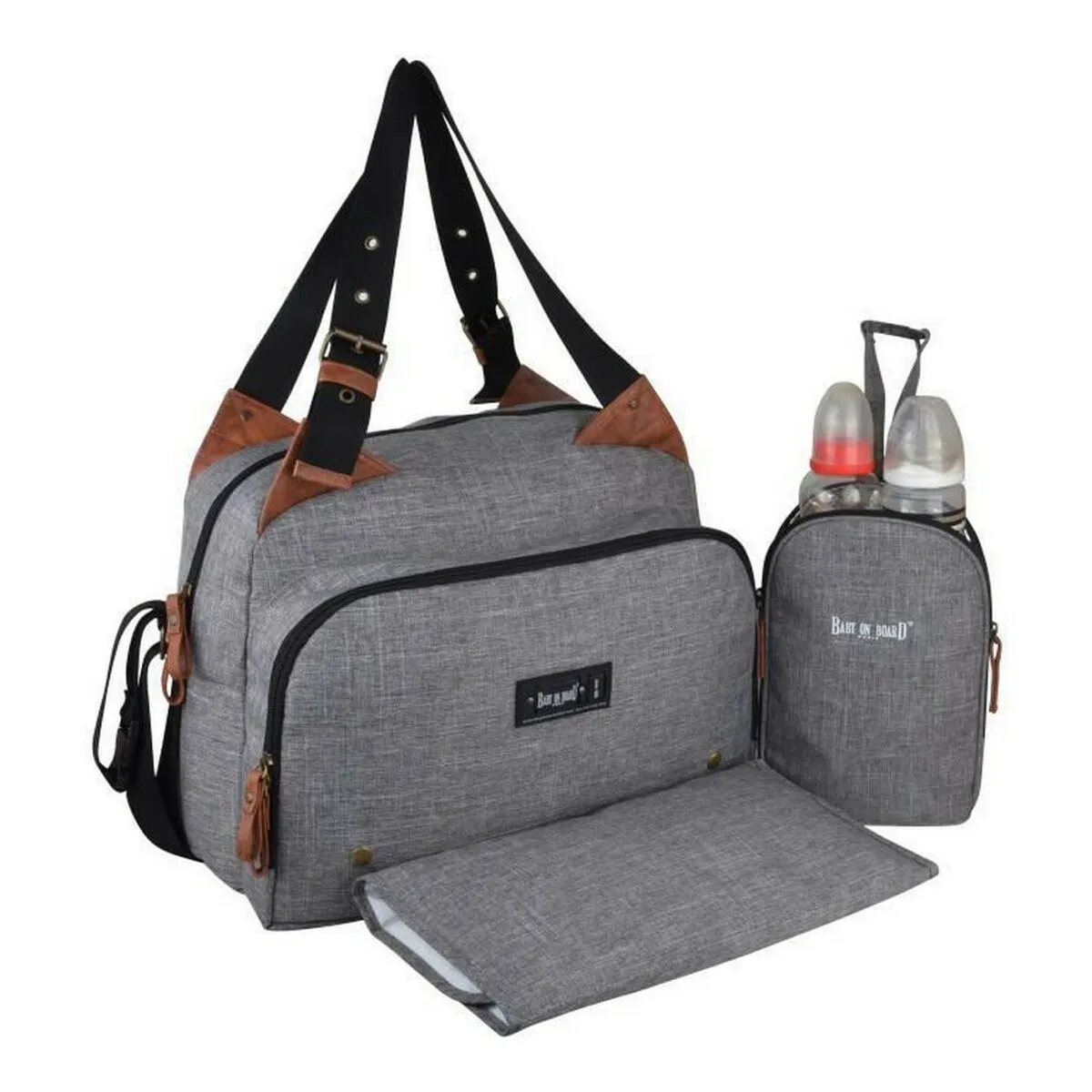 Borsa Fasciatoio per Pannolini Baby on Board Grigio