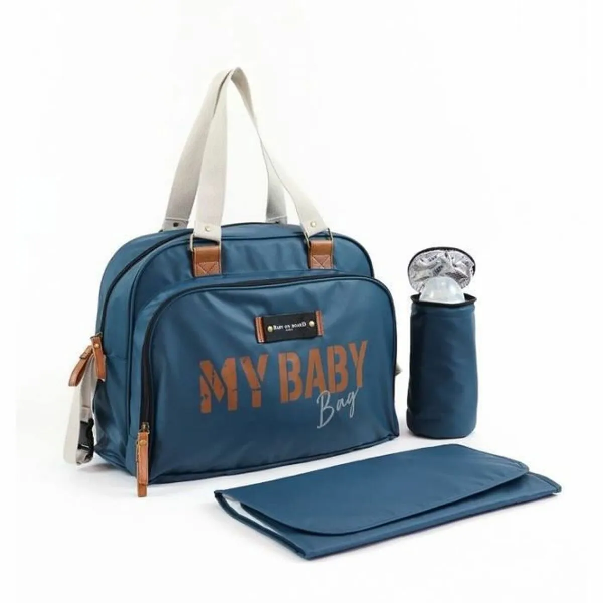 Borsa Fasciatoio per Pannolini Baby on Board Simply Azzurro