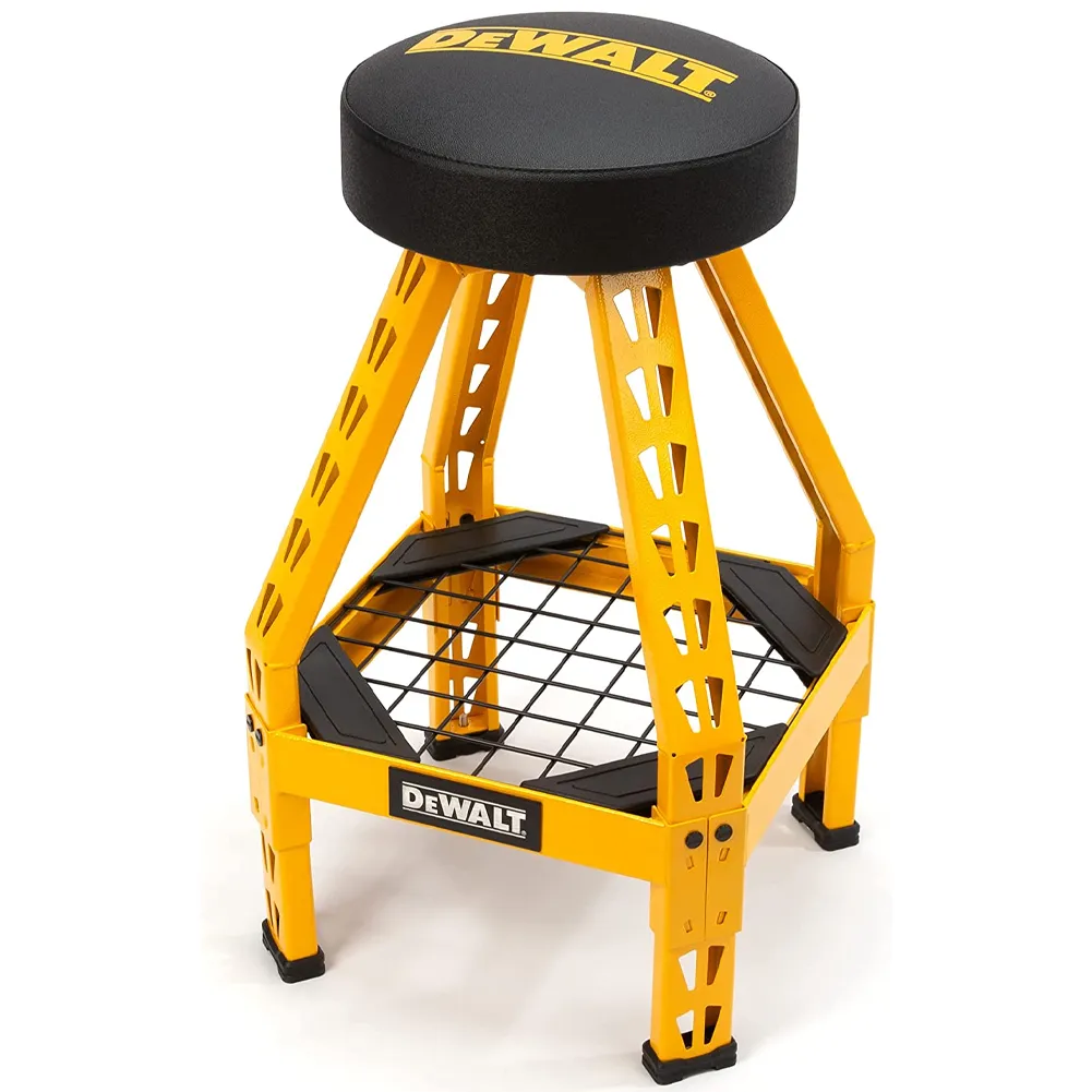 Dewalt Sgabello Officina Acciaio Industrial Sedile Girevole Peso Massimo 150 kg