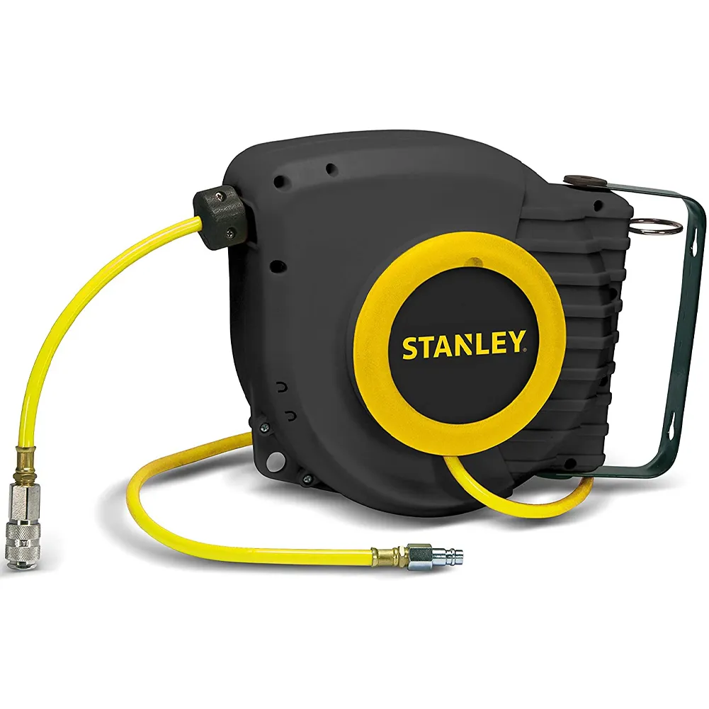 Stanley Avvolgitubo per Aria Compressa Montaggio a Parete 9 Mt Pressione 12bar