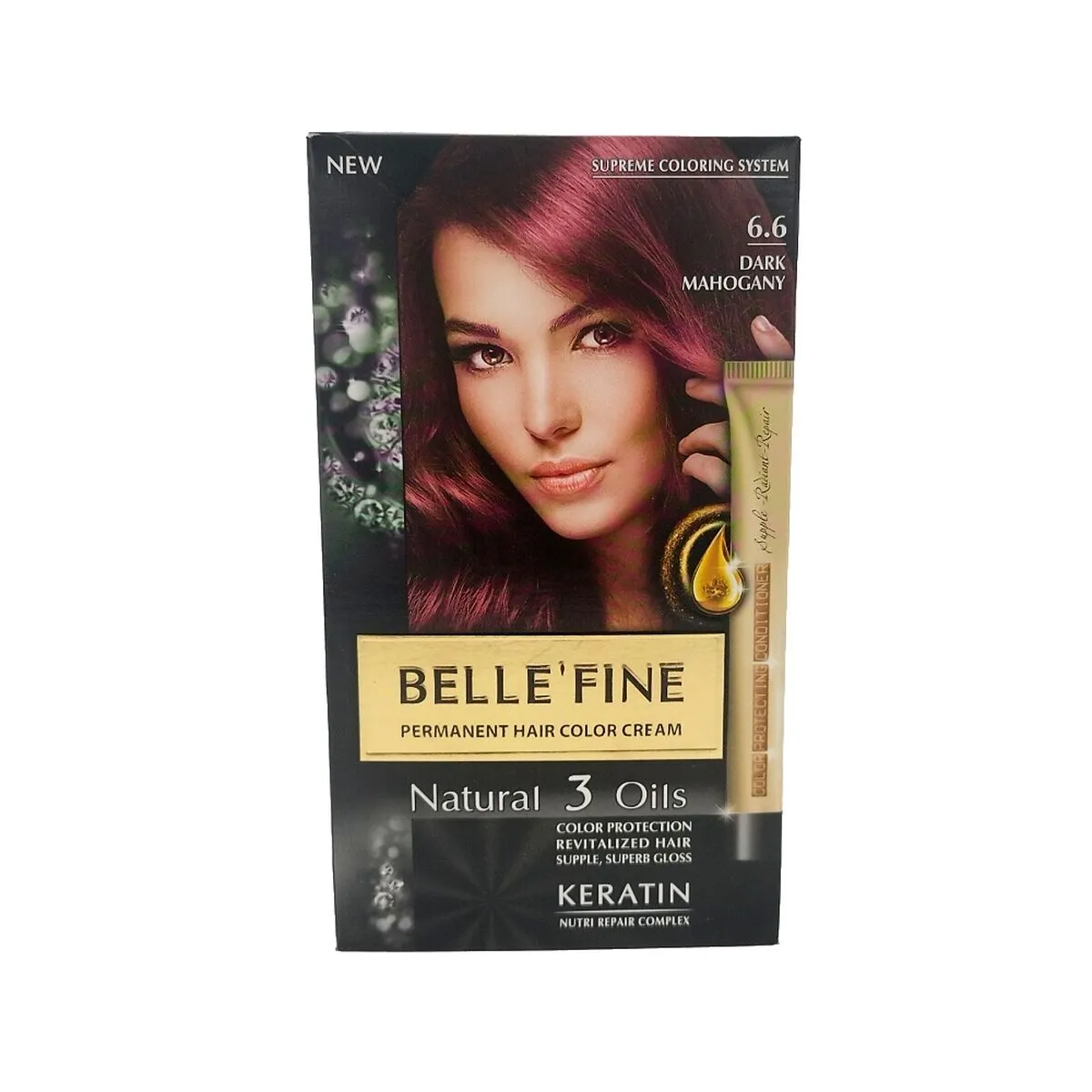 Tintura Permanente Belle´Fine Nº 6.6 Mogano Scuro 30 ml