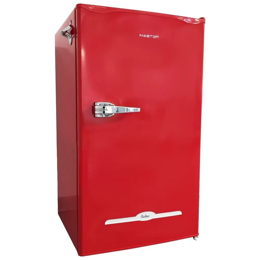 AKAI Frigo Retrò Frigorifero Congelatore 100 Litri Classe A+ 240V 48 x 45 x 83cm