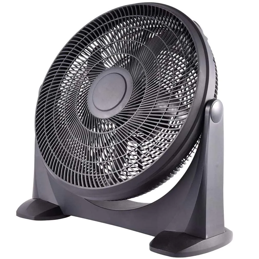 Ventilatore da Tavolo 90W Pale 50cm 3 Velocita Inclinazione Regolabile Nero