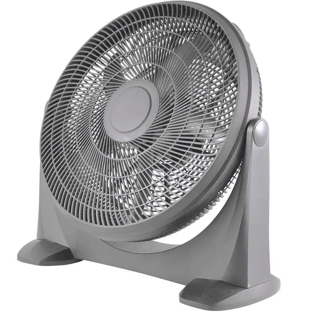 Ventilatore da Tavolo 90W Pale 50cm 3 Velocita Inclinazione Regolabile Grigio