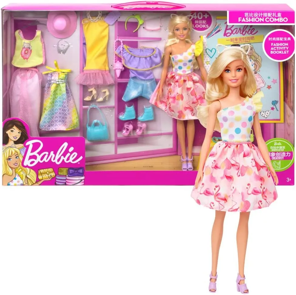 Barbie Set da Gioco Fashion Collection Playset Bambola con Accessori Idea Regalo