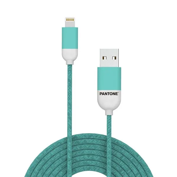 PANTONE LIGHTNING CABLE 1.5MT CYAN