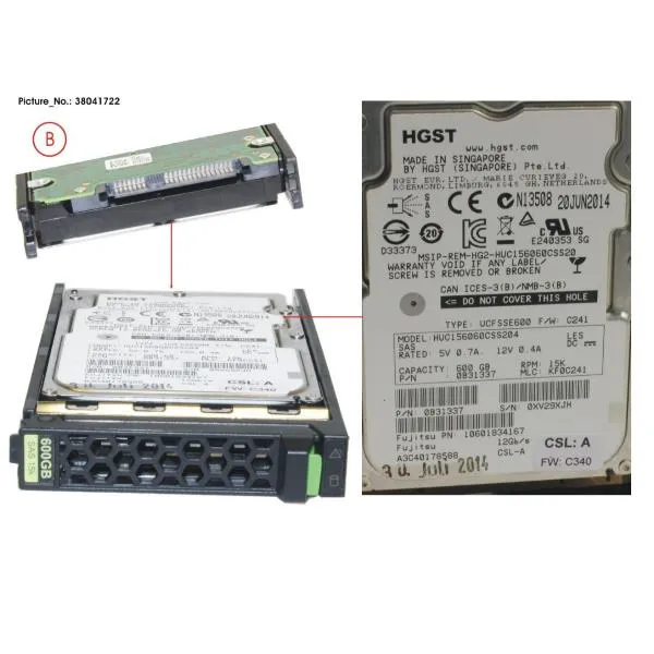 HD SAS 12G 600GB 15K HOT PL 2.5