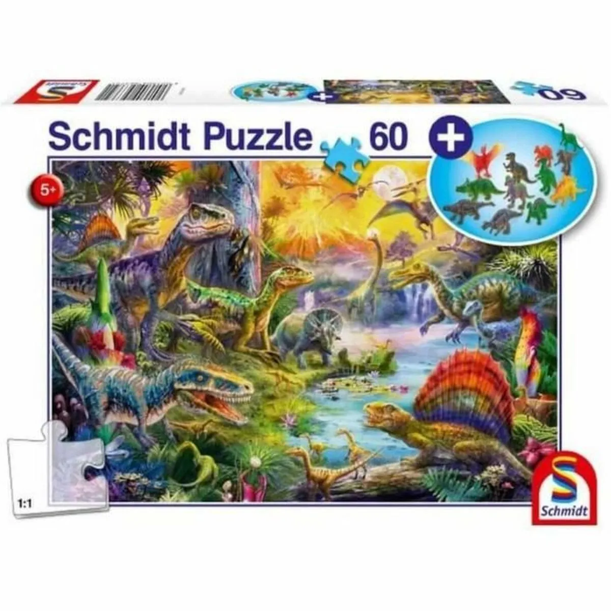 Puzzle Schmidt Spiele Dinosaurs Personaggi 60 Pezzi