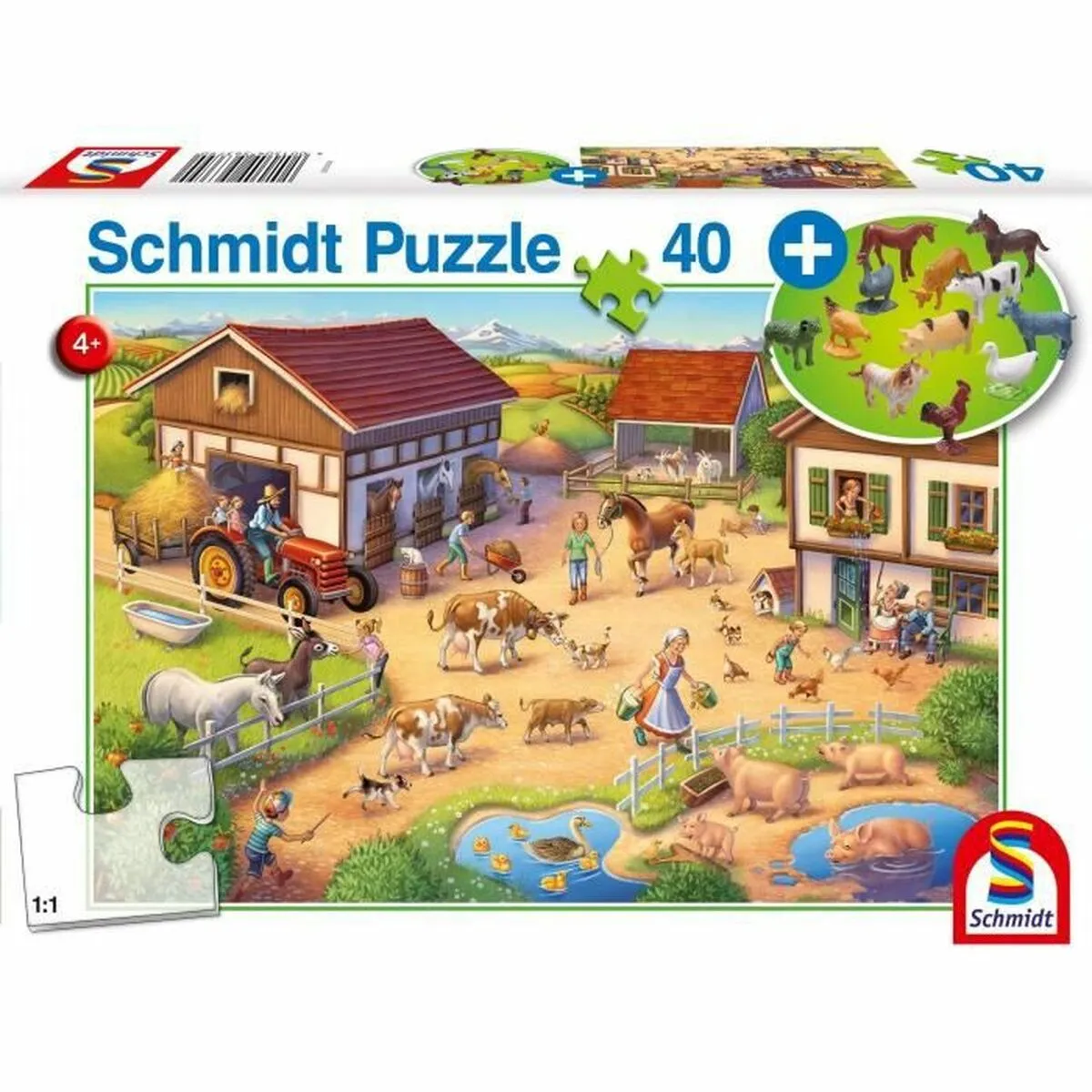 Puzzle Schmidt Spiele Fattoria 40 Pezzi