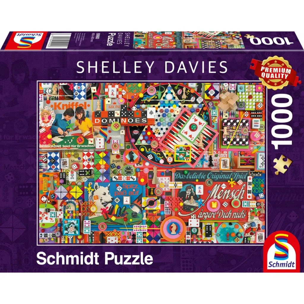 Puzzle Schmidt Spiele Vintage Board Games (1000 Pezzi)