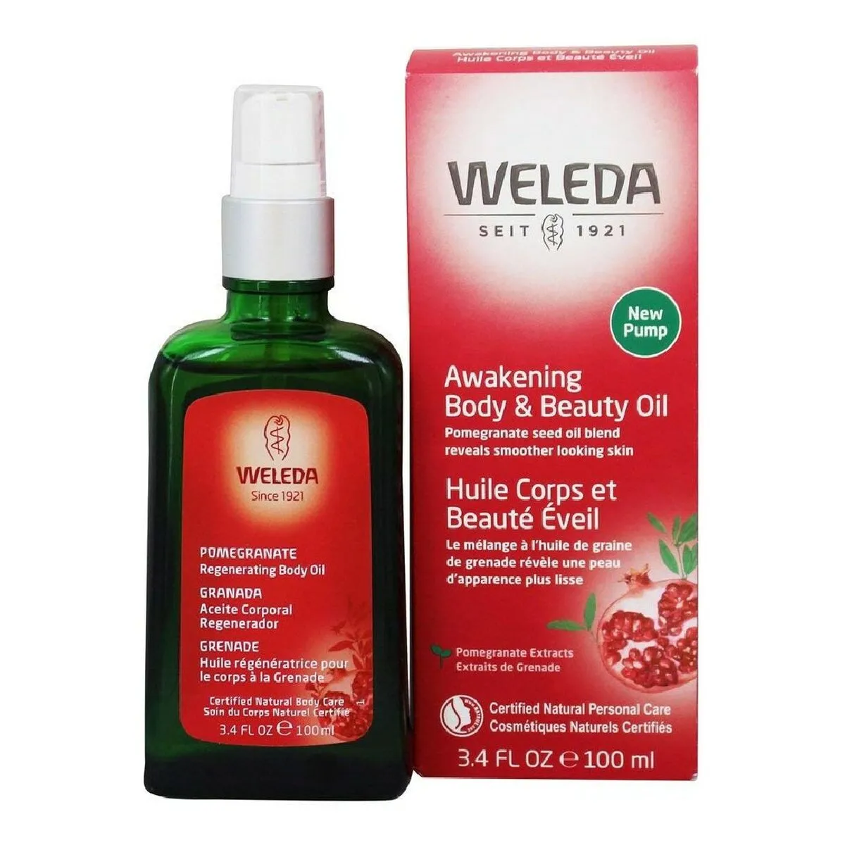 Olio Corpo Concentrato Rassodante Weleda Melagrana (100 ml)