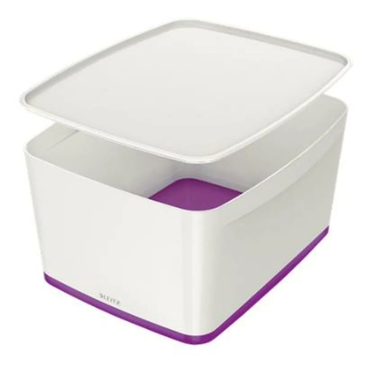 Scatole Portaoggetti Leitz MyBox WOW Con coperchio Violetta Bianco ABS 31,8 x 19,8 x 38,5 cm