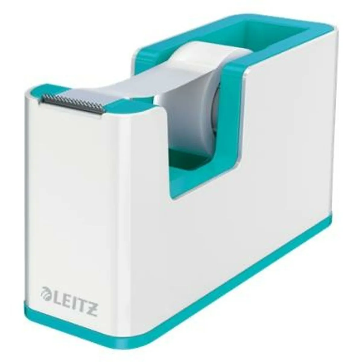 Dispenser Nastro Adesivo Leitz Wow Dual Bianco Turchese 5,1 x 7,6 x 12, 6 cm