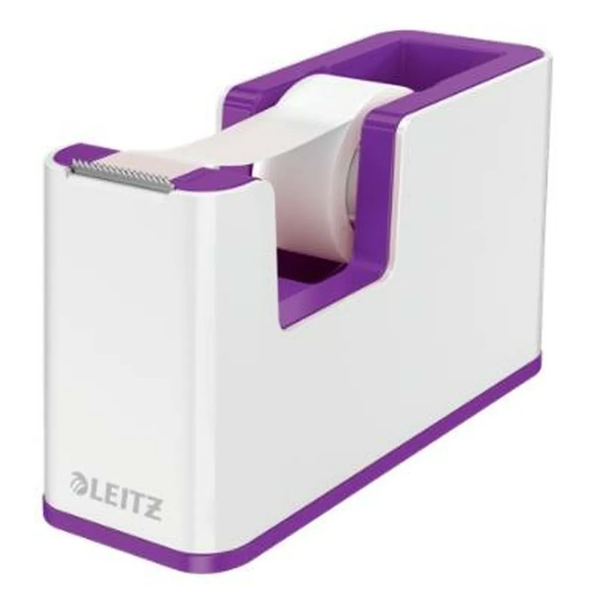 Dispenser Nastro Adesivo Leitz Wow Dual Bianco Violetta 5,1 x 7,6 x 12, 6 cm