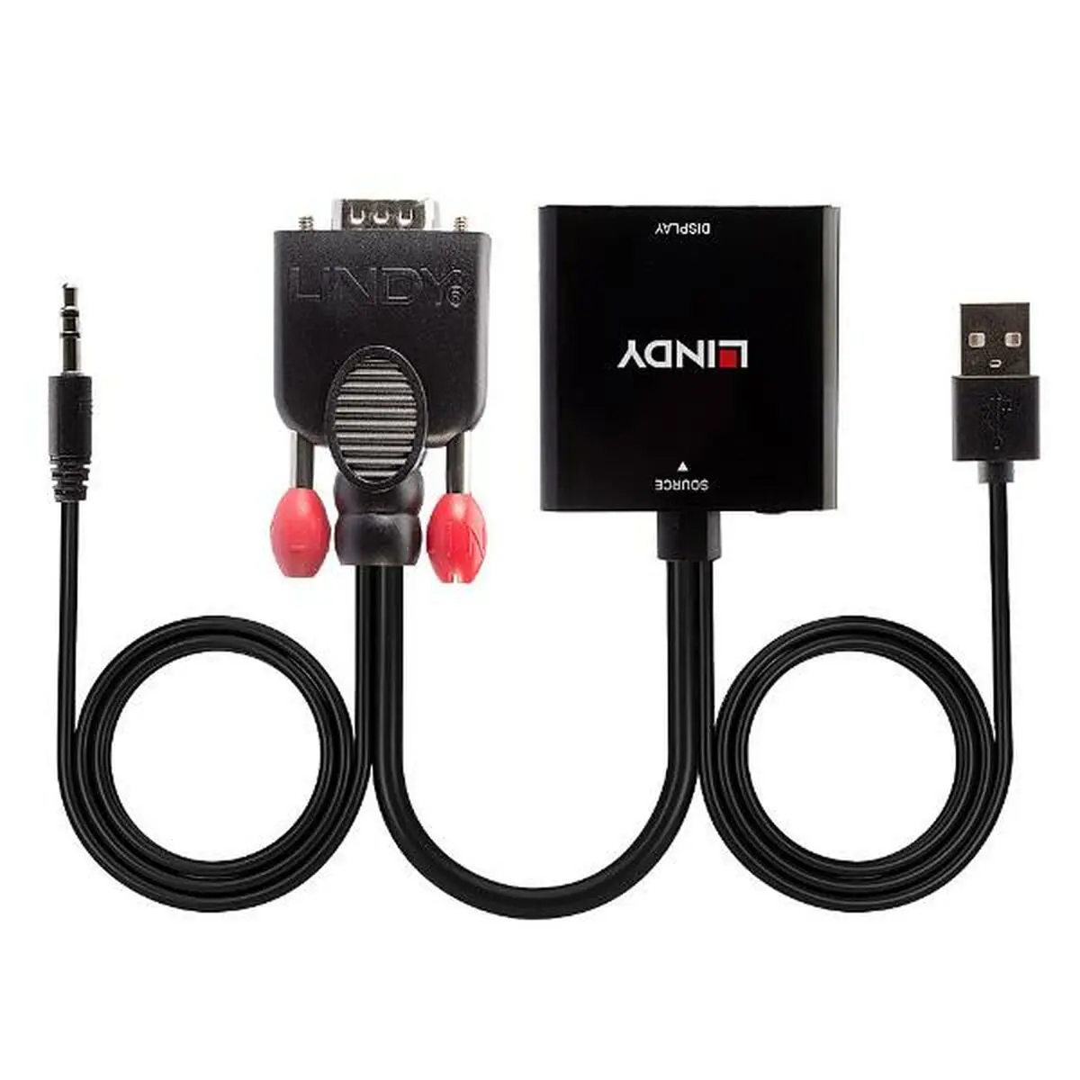 Adattatore VGA con HDMI con Audio LINDY 38284 Nero