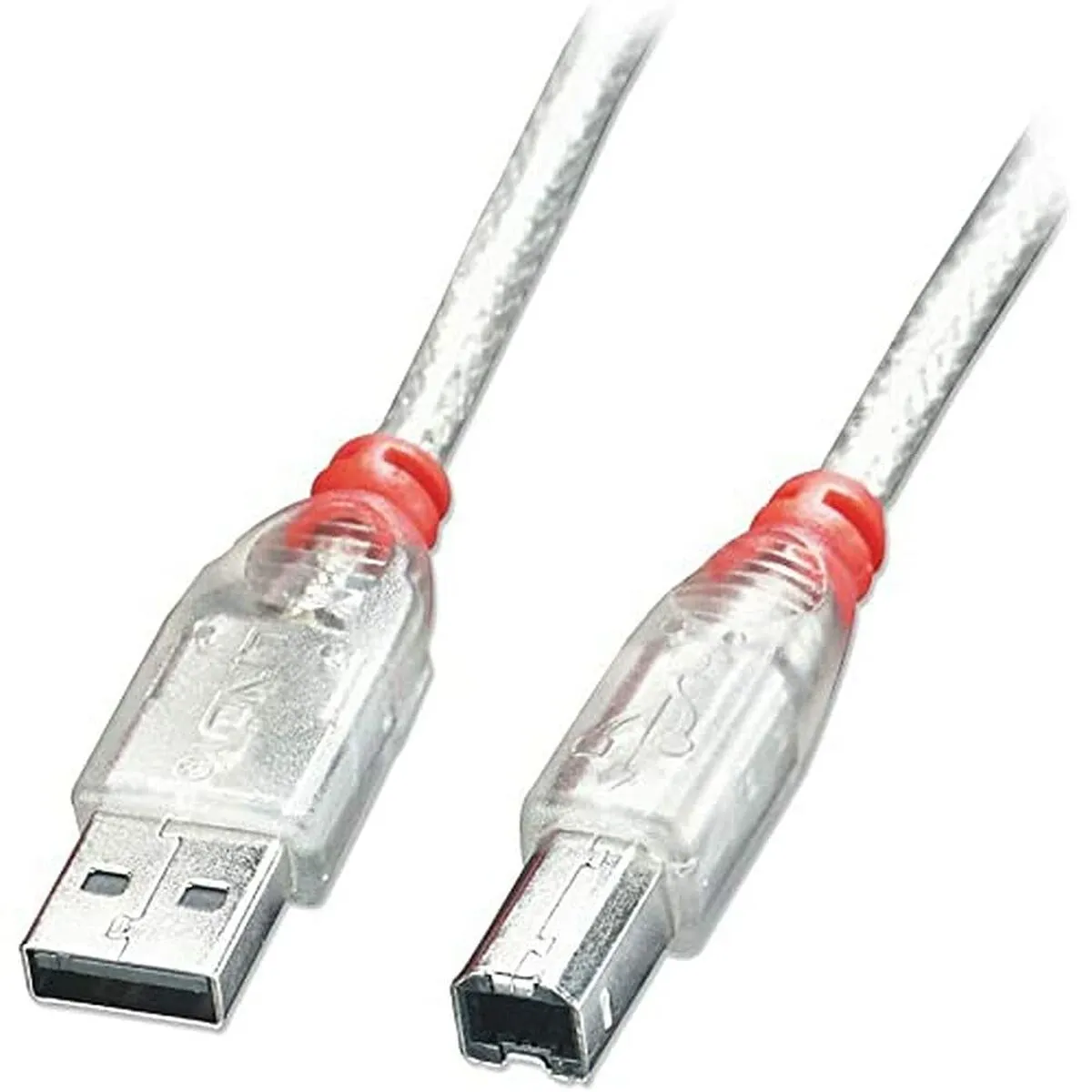 Cavo USB A con USB B LINDY 41755 Trasparente 5 m