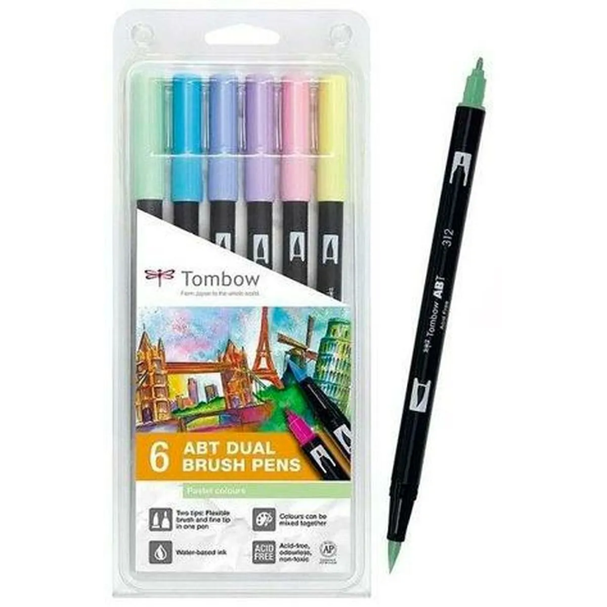 Pennarelli Tombow Doppia punta Multicolore