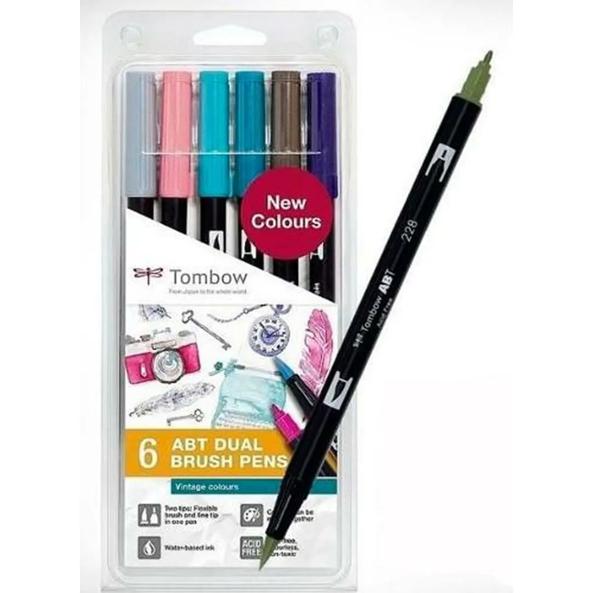 Pennarelli Tombow ABT DUAL (6 Unità)