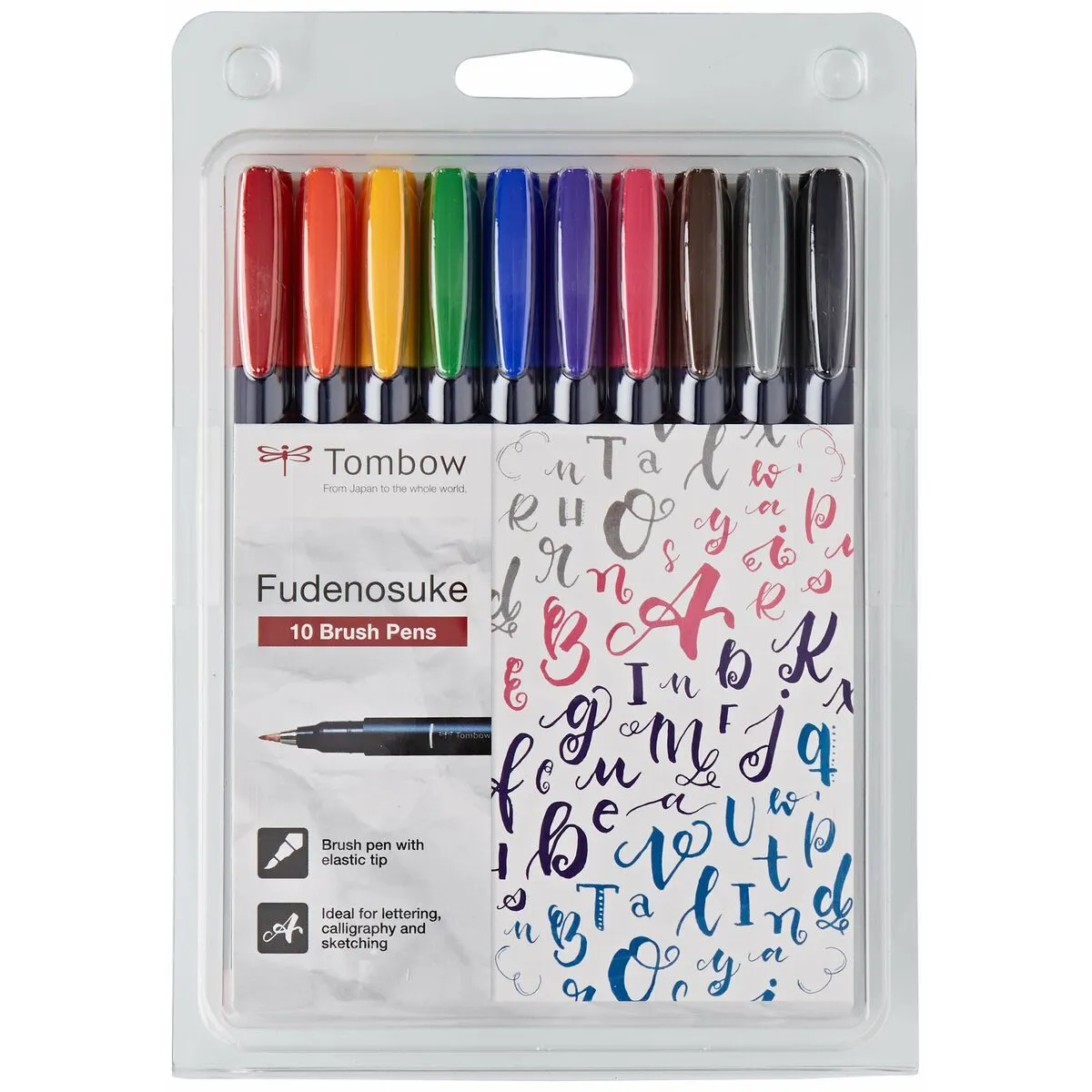 Set di Pennarelli Tombow Fudenosuke Multicolore