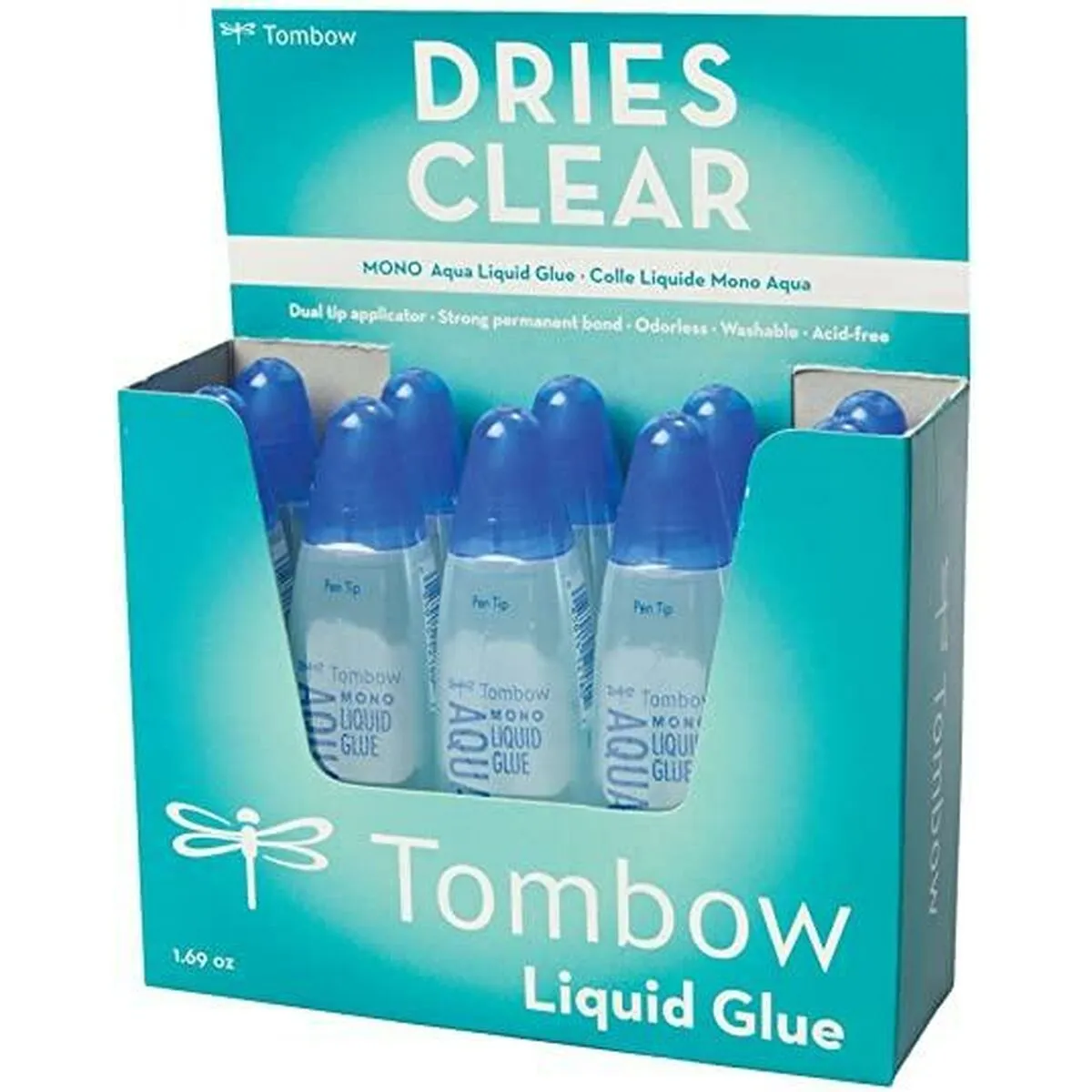 Colla Tombow Liquido Trasparente 50 ml (10 Pezzi)