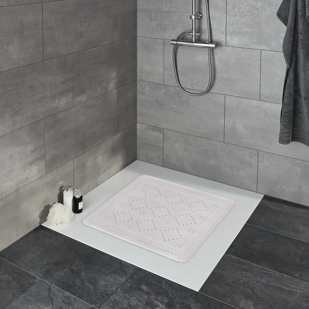 Kleine Wolke Tappetino di Sicurezza da Bagno Arosa 55x55 cm Grigio